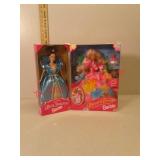 Blue Starlite and Blossom Beauty Barbie dolls