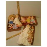 Job lot of vintage dolls, Horsemen, ideal and