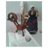 Santons of France doll with spinning wheel