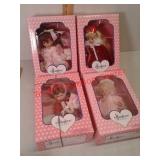 4 effanbee dolls in original boxes