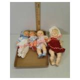 4 baby dolls