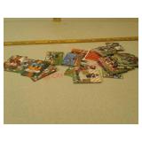 Various football trading cards