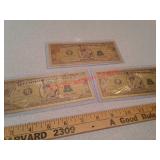 3 1 million dollar gold polymer bills novelty