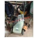 >Newton battery operated lawn mower with two