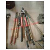 > lot of several Nippers and Branch cutters