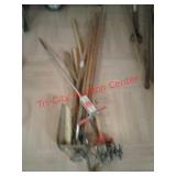 > lot of several garden tools