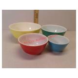 Pyrex primary color mixing bowls