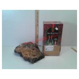 Winter Wonderland oil lamp and wood clock