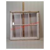> 6 pane window, 2 glass panes cracked