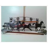 Cowboy and horse decor shelving, towel rack and