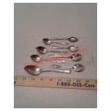 8 sterling silver spoons - 2.7 troy ounces