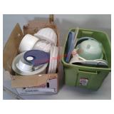 Various Tupperware and other plastic storage