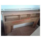 > Full / Queen bed bookcase headboard