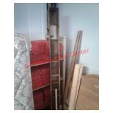 > Antique wood Hardware / nail storage bin -