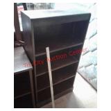 > 4 shelf wood bookshelf storage