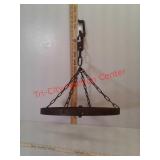 Hanging Wagon Wheel Decor / Chandelier