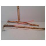 2 deer antler canes