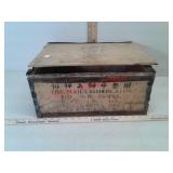 Vintage zinc-plated washer a type wood Crate /