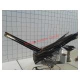 28 metal fence posts, cast not included