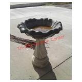 Concrete bird bath