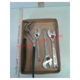 4 adjustable wrenches