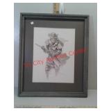 Cowboy drawing by Nebraska cowboy Artist Herb