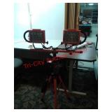 Regent double work light with stand and accessory