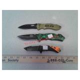 3 pocket knives