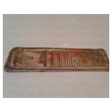 Vintage 1962 Nebraska 4 tons license plate