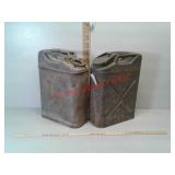 2 Vintage US military Jerry cans/ gas cans