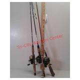 4 fishing poles
