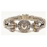 Sterling Silver Designer Bracelet 7.5" 54.8g