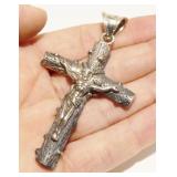 Large Sterling Silver Crucifix Pendant 13.8g