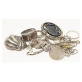 Sterling Silver Scrap Jewelry 55g