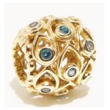 14K Y Gold Pandora Style Bead 2.1g