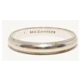 Keepsake 14K W Gold Wedding Band Sz 10.5 3.3g