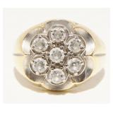 Admiration 10K Y Gold CZ Ring Size 10.25 4.3g