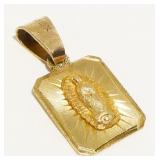 10K Y Gold Religious Pendant 1g