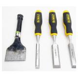 Grouping of Chisels: Three Dewalt