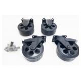 Set of Four Large 5" Caster Wheels with Hardware