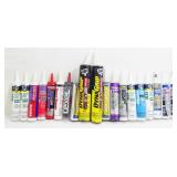 Grouping of Sealers & Caulk, Varied Amounts
