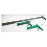 Caulk Guns: 2x Regular, 1x Extended