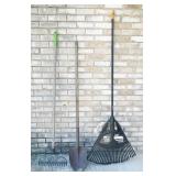 Garden Rakes & Shovel