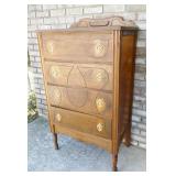 Vintage Wood Chest of Drawers