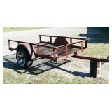 5x8 Tilting Utility Trailer, Bill of Sale Only**