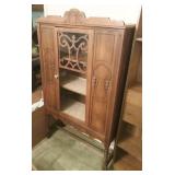Antique Wood Curio Cabinet