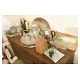 Estate Lot: Contents on Buffet