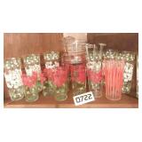 Estate Lot: Flower Glasses