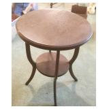 Antique Round Top Side Table