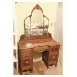 Antique Vanity with Mirror